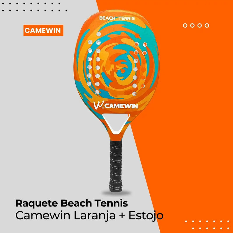 Raquete De Beach de Tennis Camewin Raquete profissional com capa protetora de lançamento Raquete de Tênis de Praia