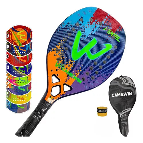 Raquete Beach Tennis Camewin Carbono-3k Modelo + Bolsa