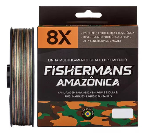 300m 8x - Linha De Pesca Multifilamento Amazônica Fishermans