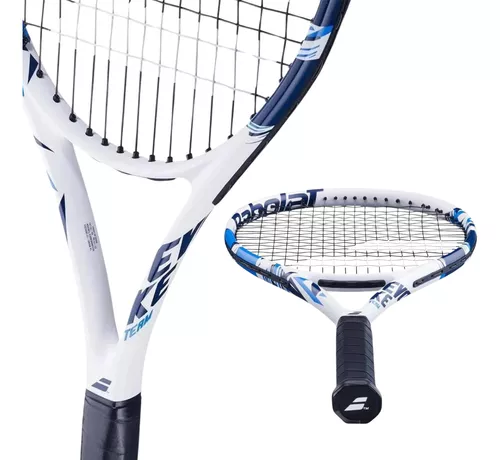 Raquete Tênis Tennis Evoke Team 102 Grafite Fusion C/corda Adulto 270g Cor Azul E Branco