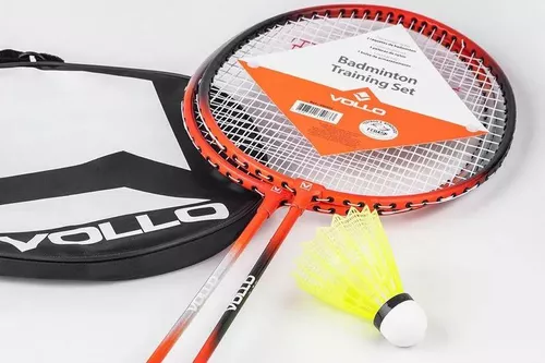 Kit Badminton 2 Raquetes 3 Petecas E Bolsa Vollo