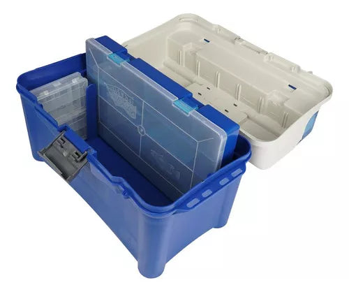 Maleta Box Para Pesca Caixa Pescador Pesca Brasil Pb007 Azul