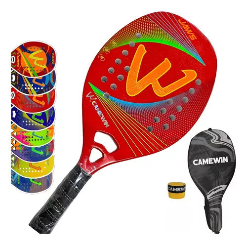 Raquete Beach Tennis Camewin Carbono-3k Modelo + Bolsa