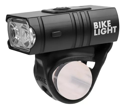 Farol Para Bicicleta Luz Led A Prova D'agua Usb Recarregavel