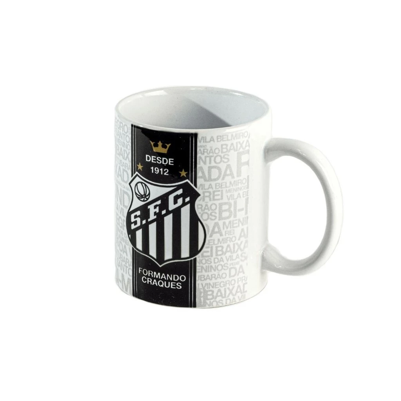 Kit Avental Masculino Preto e Caneca Santos FC