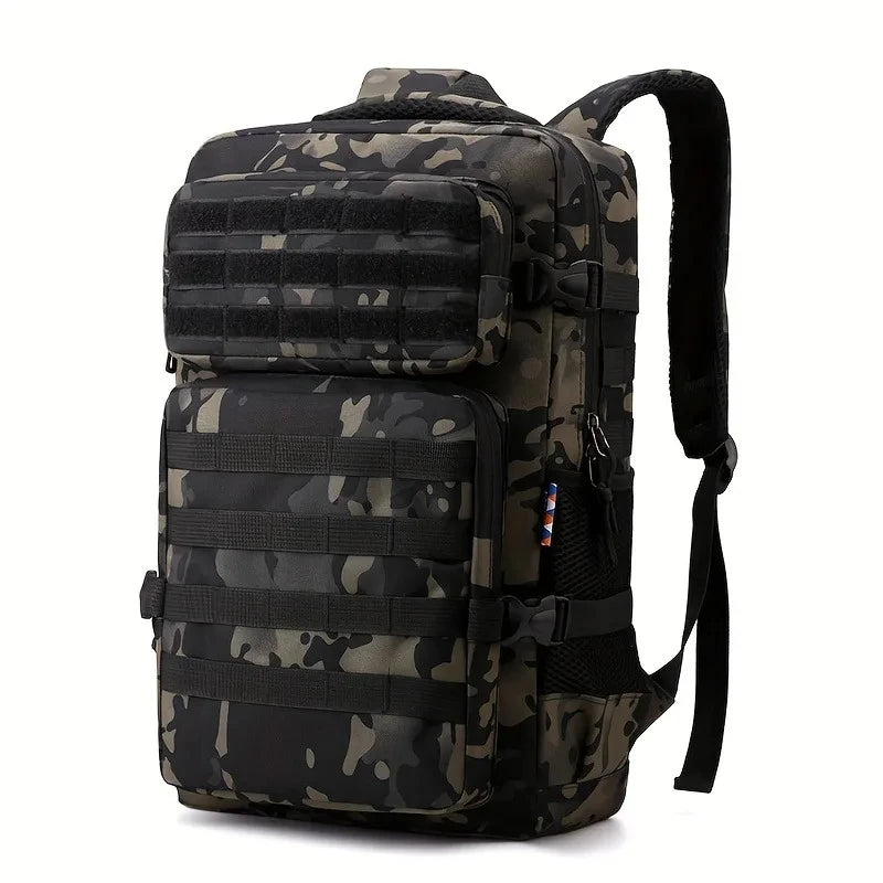 Mochila Táticas Mochila De Camuflagem Para Caminhadas e Acampamento, mochila para esportes ao ar livre multicamadas de grande capacidade