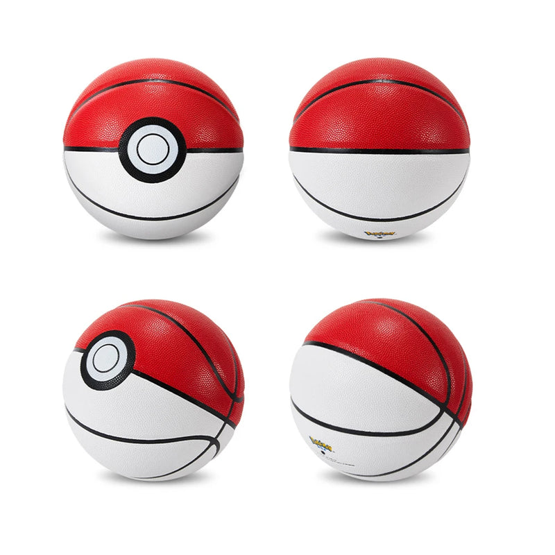 Bola de Basquete Alta Qualidade Branco Vermelho - Pokebola