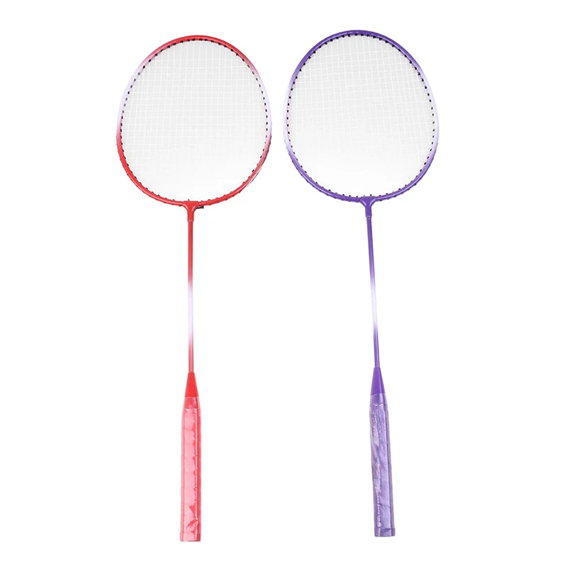 Raquetes De Badminton Peteca E Saco de transporte conjunto duplo conjunto de raquete de badminton esportes de velocidade ao ar livre