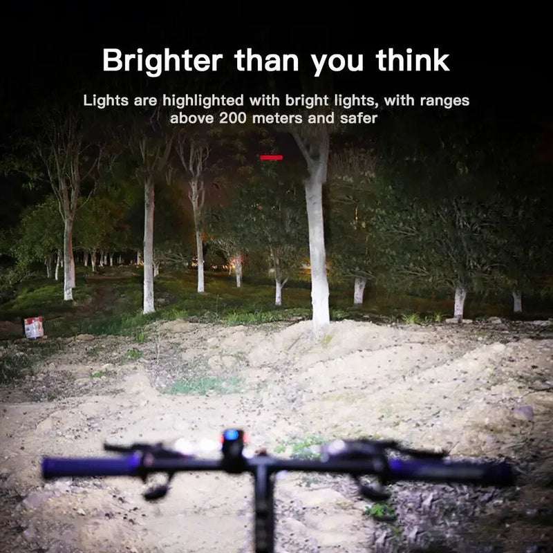 Luzes Dianteiras De Bicicleta MTB, USB, LED recarregável, à prova d'água