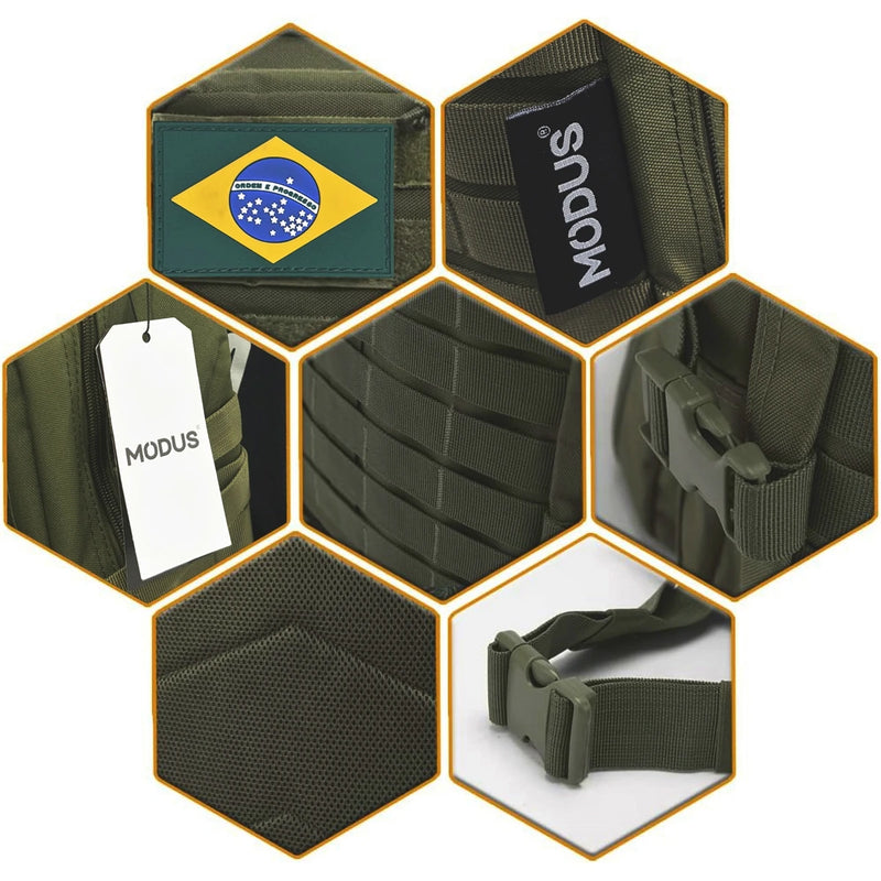 Mochila Tática Militar, À Prova d'água, 45L