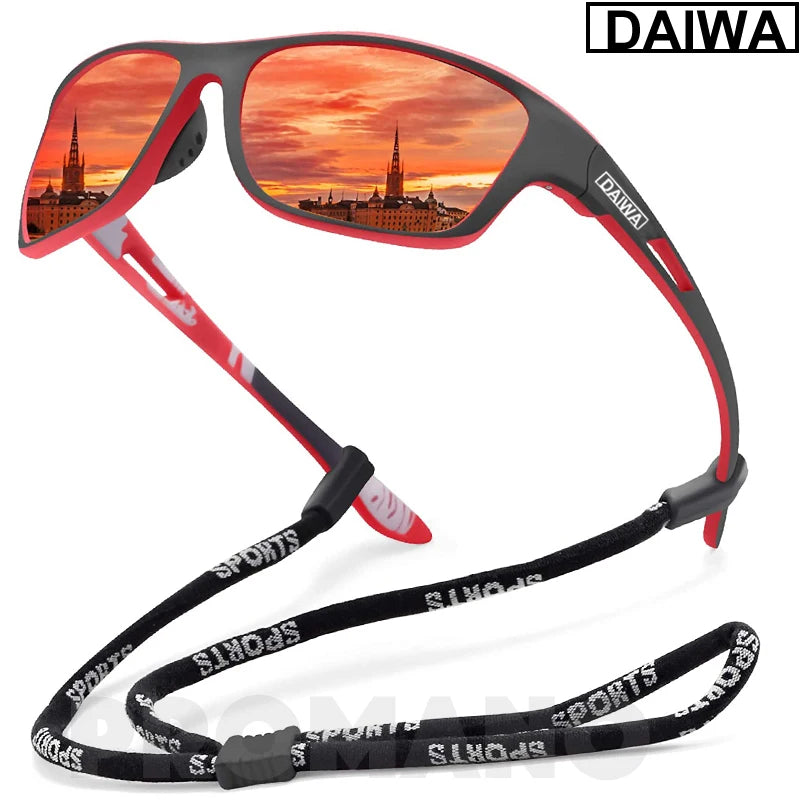 Óculos De Sol Polarizados para pesca Dalwa, óculos de sol masculino para dirigir, caminhada, uv400