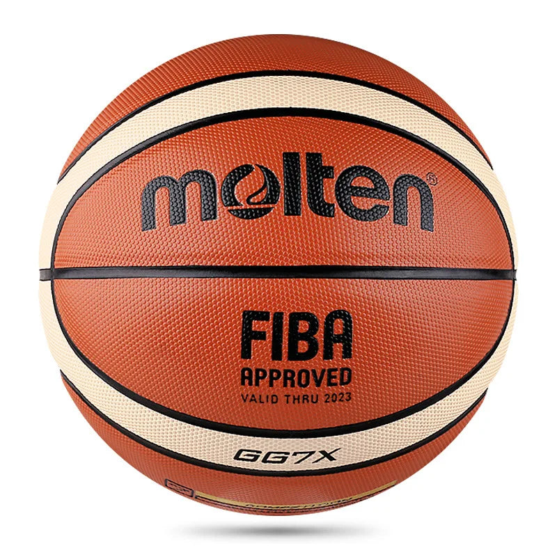 Bola de Basquete Molten GG7X Basketball Couro PU FIBA Approved