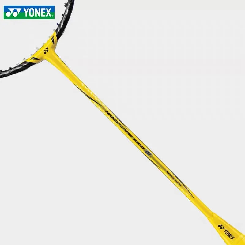 Raquete de Badminton Yonex Ultraleve Fibra de Carbono Flash NF 1000Z Amarelo Tipo de Velocidade Maior Balanço Profissional