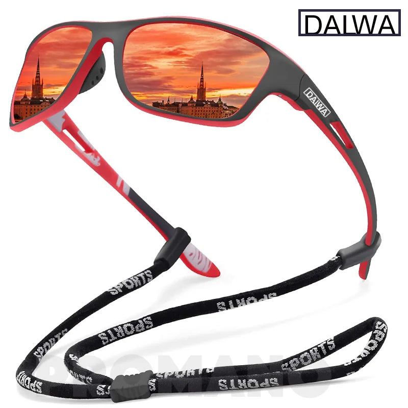 Óculos De Sol Polarizados para pesca Dalwa, óculos de sol masculino para dirigir, caminhada, uv400