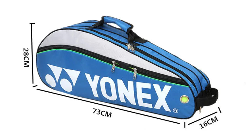 Saco De Badminton Original Yonex max para 3 raquetes com compartimento sapatos peteca raquete