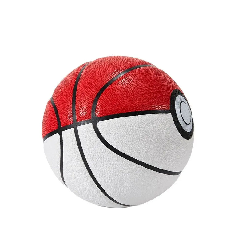 Bola de Basquete Alta Qualidade Branco Vermelho - Pokebola