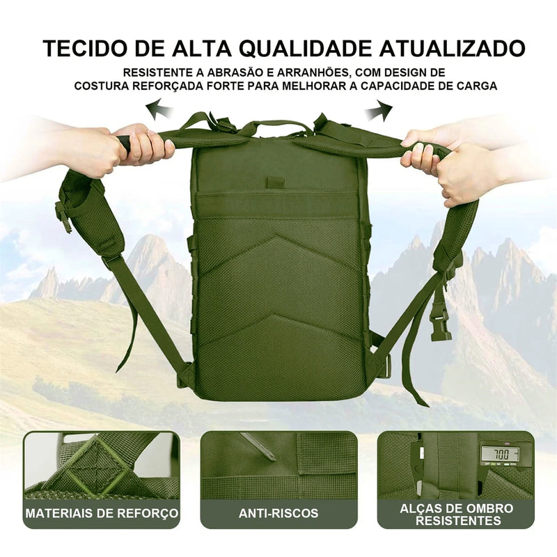 Mochila Tática Militar, À Prova d'água, 45L