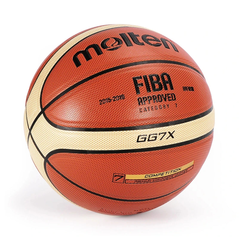 Bola de Basquete Molten GG7X Basketball Couro PU FIBA Approved