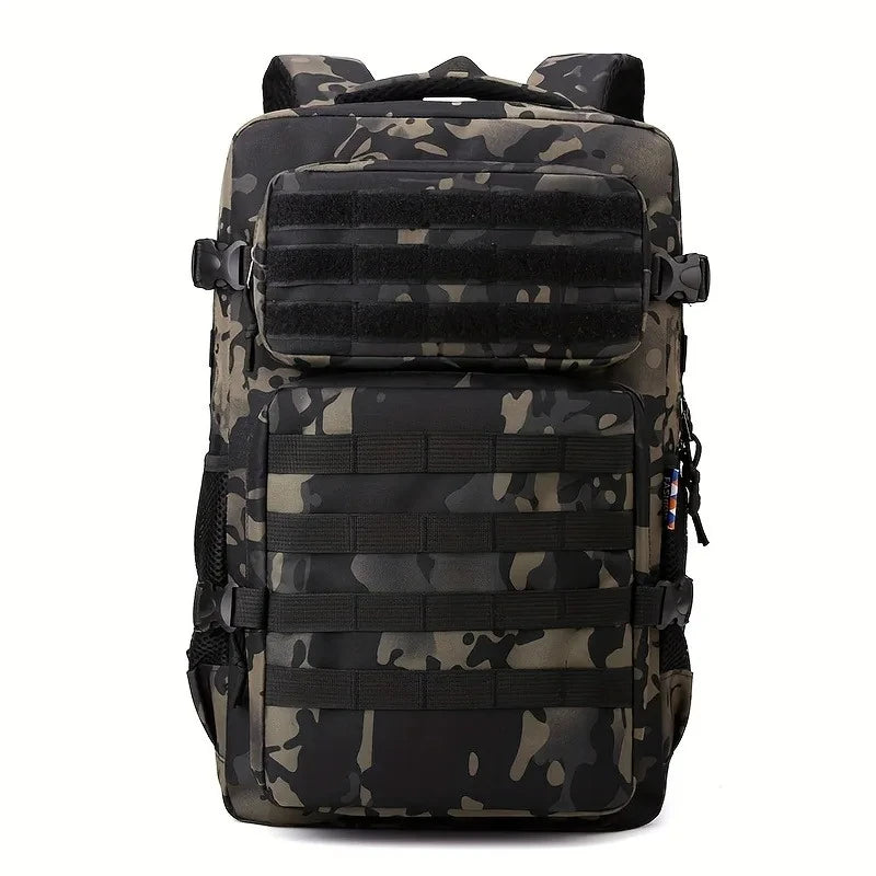 Mochila Táticas Mochila De Camuflagem Para Caminhadas e Acampamento, mochila para esportes ao ar livre multicamadas de grande capacidade