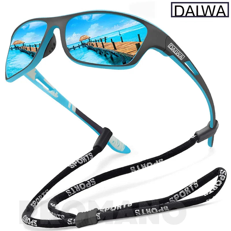 Óculos De Sol Polarizados para pesca Dalwa, óculos de sol masculino para dirigir, caminhada, uv400