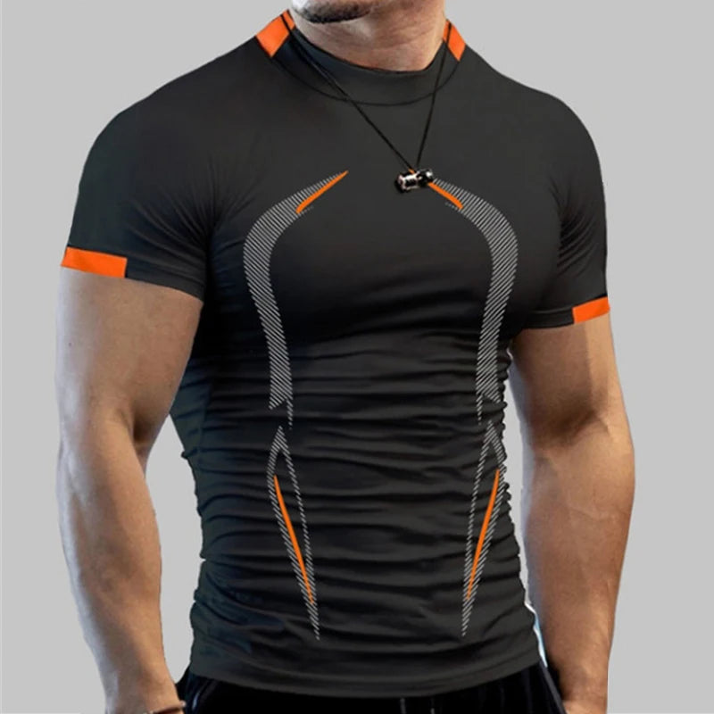 Camisa de Compressão Masculina Esportiva