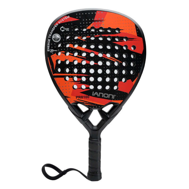 Raquete De Padel IANONI Tênis Tennis Beach Tennis Superfície de fibra de carbono com núcleo de espuma flexível de memória EVA Raquetes de tênis de padel leves