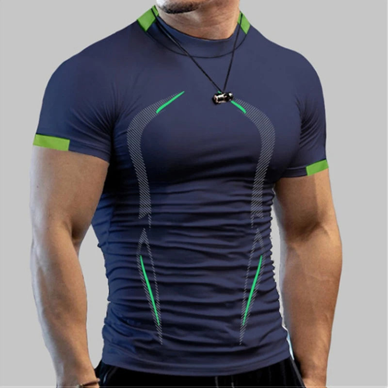 Camisa de Compressão Masculina Esportiva