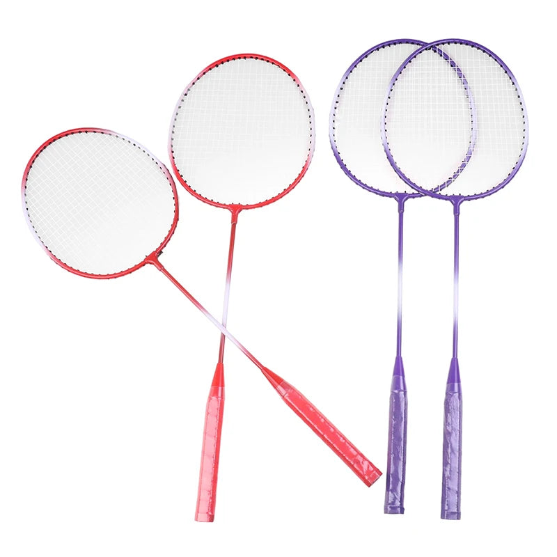 Raquetes De Badminton Peteca E Saco de transporte conjunto duplo conjunto de raquete de badminton esportes de velocidade ao ar livre