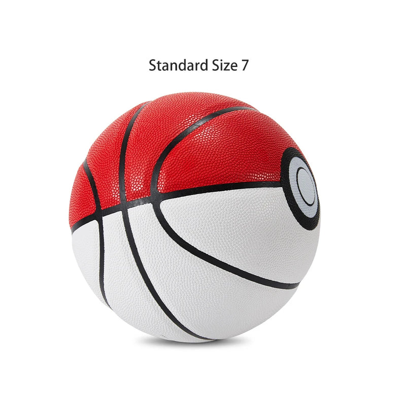 Bola de Basquete Alta Qualidade Branco Vermelho - Pokebola