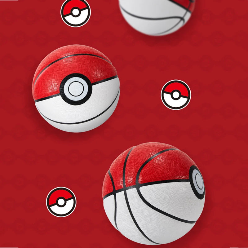 Bola de Basquete Alta Qualidade Branco Vermelho - Pokebola