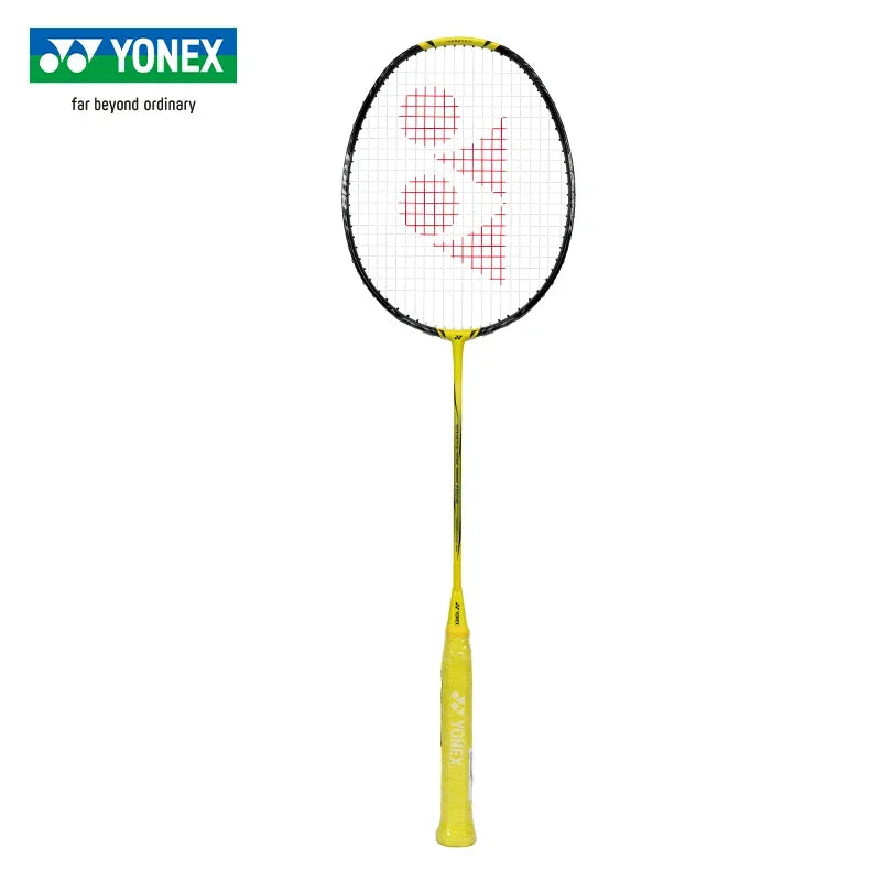 Raquete de Badminton Yonex Ultraleve Fibra de Carbono Flash NF 1000Z Amarelo Tipo de Velocidade Maior Balanço Profissional