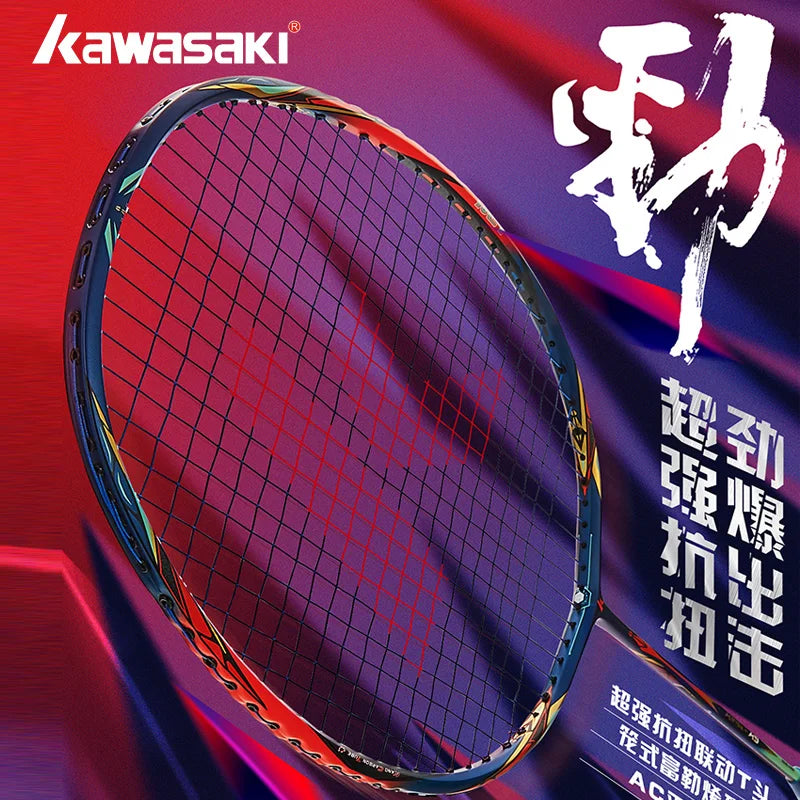 Raquete de Badminton Profissional Kawasaki KING K9 4U T-Join Power All-around