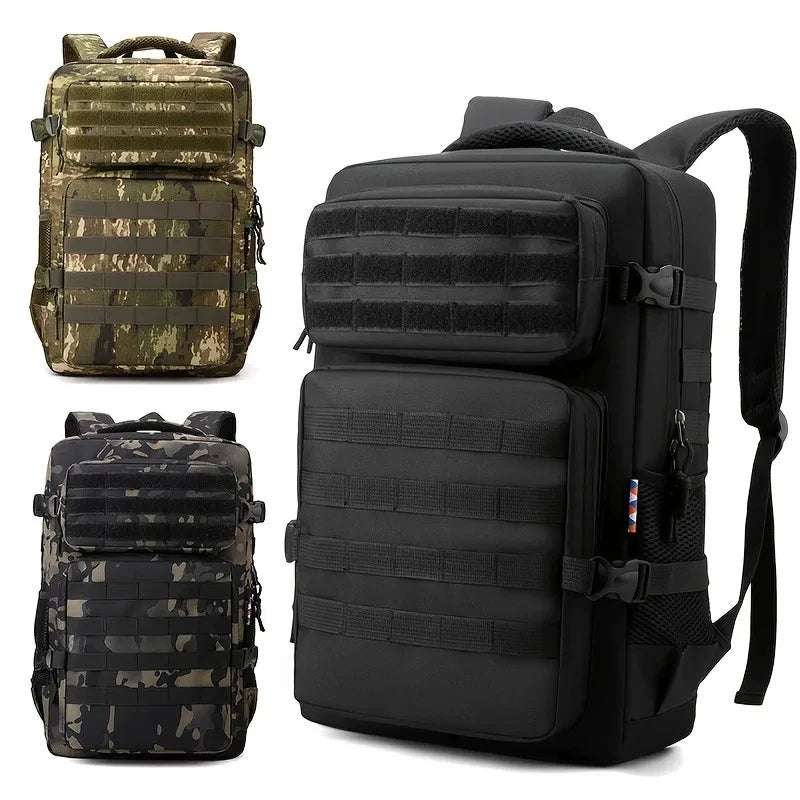 Mochila Táticas Mochila De Camuflagem Para Caminhadas e Acampamento, mochila para esportes ao ar livre multicamadas de grande capacidade