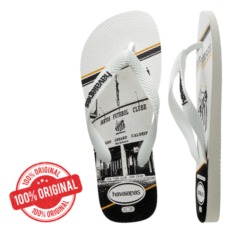 Chinelo Havaianas Santos FC Original Masculino Sandália Masculina Havaiana Adulto