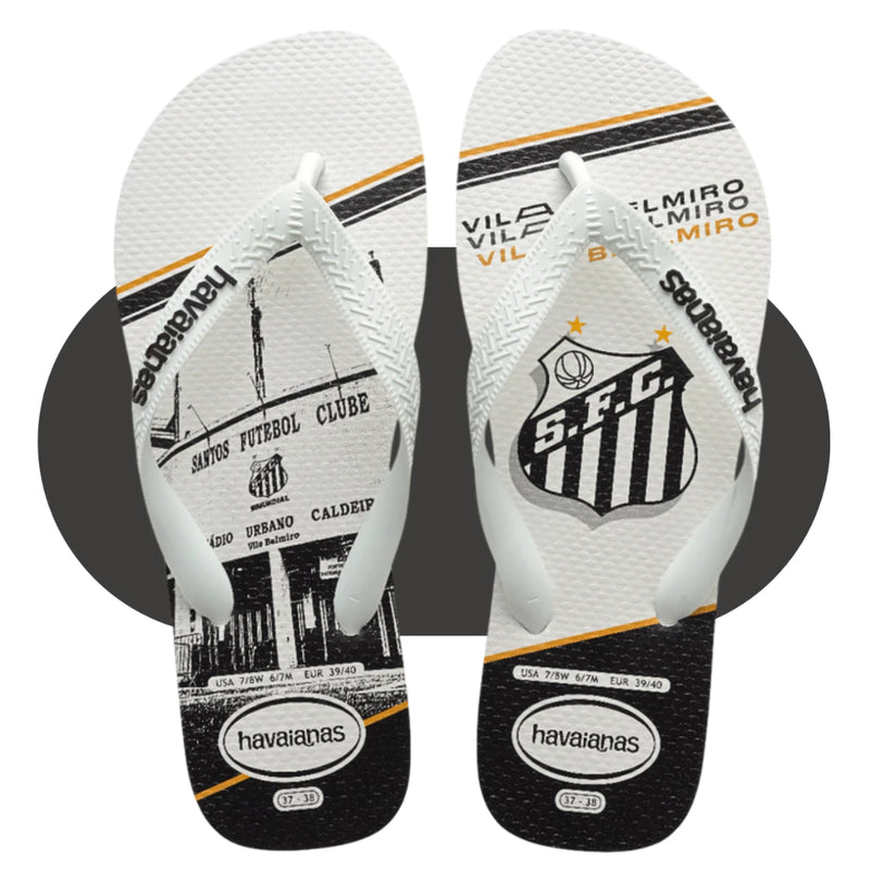 Chinelo Havaianas Santos FC Original Masculino Sandália Masculina Havaiana Adulto